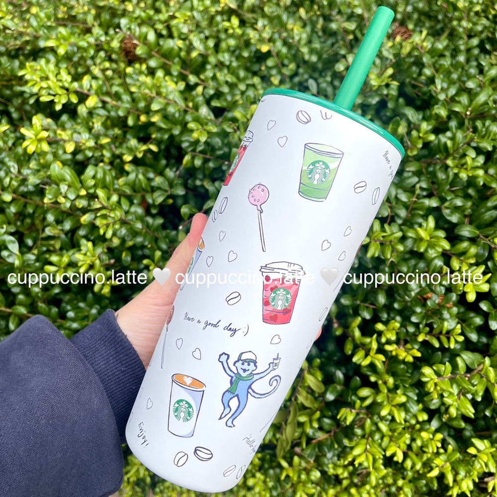 LAST ONE✨Starbucks x Roller Rabbit ‘Coffeehouse Bonanza’ Stainless Steel Tumbler - Picture 3 of 10